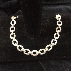 Silver link bracelet